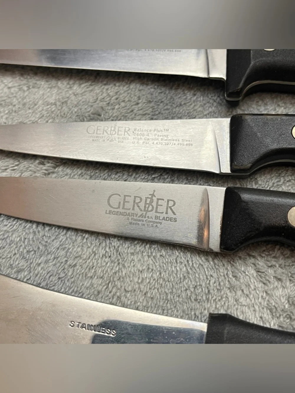 Vtg Gerber Legendary Blades Balance Plus Knifes Lot Of 9